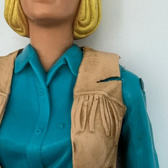 Vintage Marx Toys Johnny West and Jane West 11" Action Figure Set 1960s Western - Picture 5 of 10